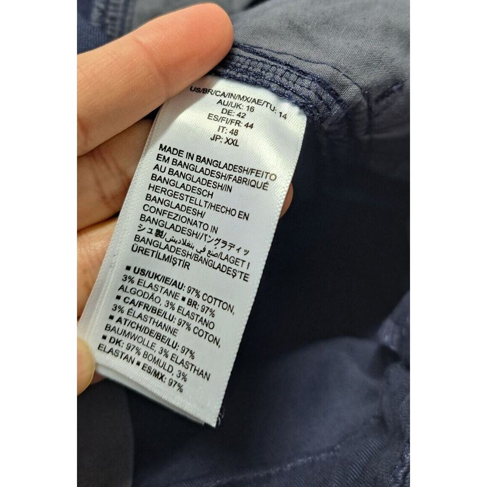 Amazon Essentials Women's Cropped Girlfriend Chino Pant Navy Size 14 - Picture 8 of 14